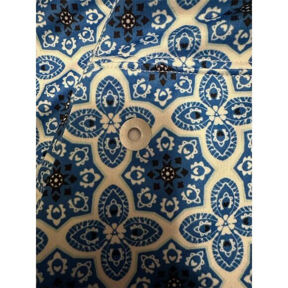 Ekouaer Women's M Blue Geometric Skort with Inner Shorts Activewear - Picture 5 of 7